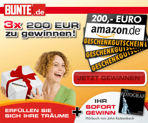 BUNTE Gewinnspiel - 3 x 200 € zu gewinnen