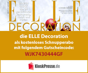 ELLE-Decoration kostenlos als Schnupperabo 3 Monate