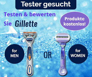 Testen und bewerten Sie Gillette Produkte