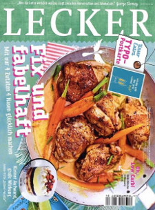 LECKER im Abo -50% - 6 Monate 10,50 €